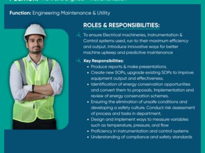 Engineer – Instrumentation